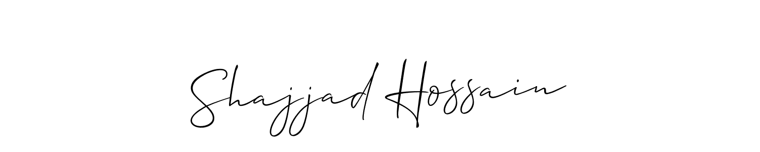 How to Draw Shajjad Hossain signature style? Allison_Script is a latest design signature styles for name Shajjad Hossain. Shajjad Hossain signature style 2 images and pictures png