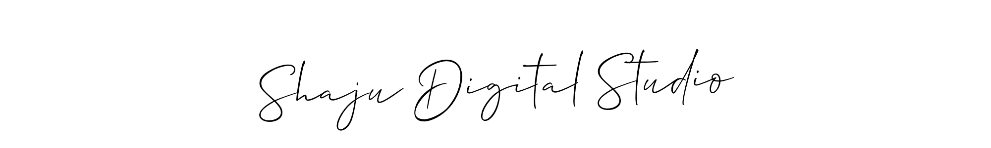 Create a beautiful signature design for name Shaju Digital Studio. With this signature (Allison_Script) fonts, you can make a handwritten signature for free. Shaju Digital Studio signature style 2 images and pictures png