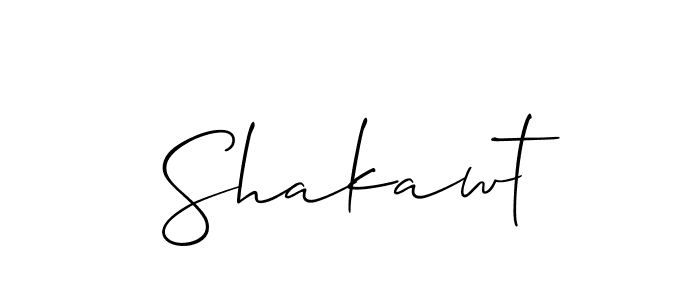 How to make Shakawt name signature. Use Allison_Script style for creating short signs online. This is the latest handwritten sign. Shakawt signature style 2 images and pictures png
