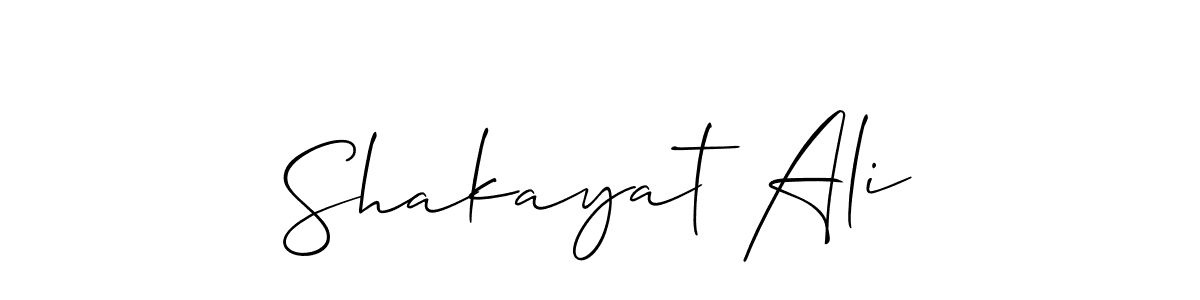 Also You can easily find your signature by using the search form. We will create Shakayat Ali name handwritten signature images for you free of cost using Allison_Script sign style. Shakayat Ali signature style 2 images and pictures png