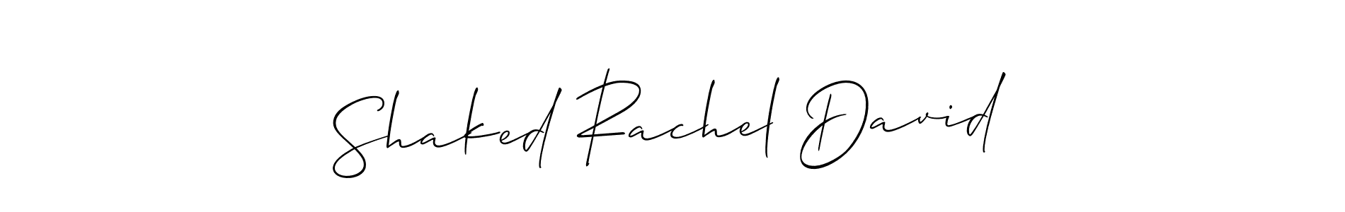 You can use this online signature creator to create a handwritten signature for the name Shaked Rachel David. This is the best online autograph maker. Shaked Rachel David signature style 2 images and pictures png