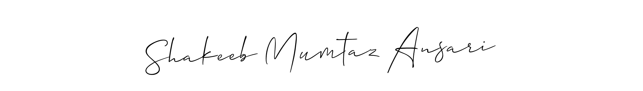Also You can easily find your signature by using the search form. We will create Shakeeb Mumtaz Ansari name handwritten signature images for you free of cost using Allison_Script sign style. Shakeeb Mumtaz Ansari signature style 2 images and pictures png