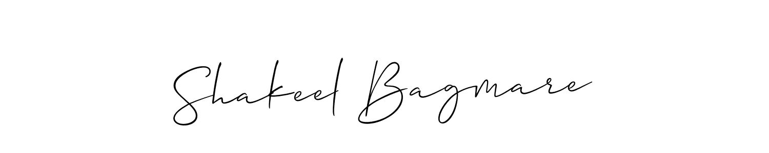 Design your own signature with our free online signature maker. With this signature software, you can create a handwritten (Allison_Script) signature for name Shakeel Bagmare. Shakeel Bagmare signature style 2 images and pictures png