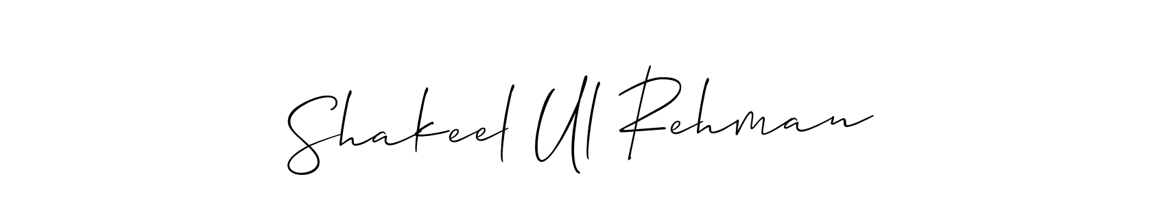 Once you've used our free online signature maker to create your best signature Allison_Script style, it's time to enjoy all of the benefits that Shakeel Ul Rehman name signing documents. Shakeel Ul Rehman signature style 2 images and pictures png