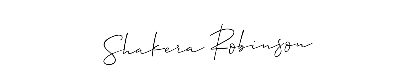 Similarly Allison_Script is the best handwritten signature design. Signature creator online .You can use it as an online autograph creator for name Shakera Robinson. Shakera Robinson signature style 2 images and pictures png
