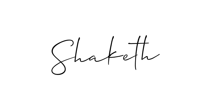 Make a beautiful signature design for name Shaketh. Use this online signature maker to create a handwritten signature for free. Shaketh signature style 2 images and pictures png