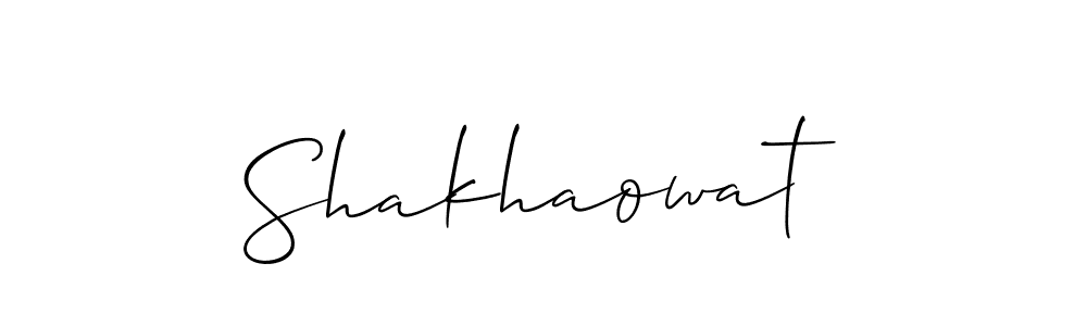 Make a short Shakhaowat signature style. Manage your documents anywhere anytime using Allison_Script. Create and add eSignatures, submit forms, share and send files easily. Shakhaowat signature style 2 images and pictures png