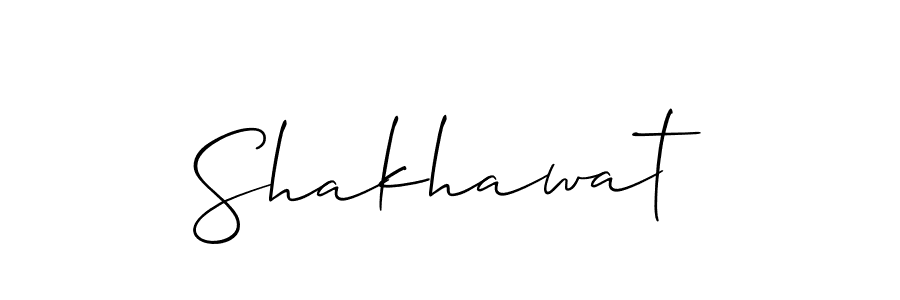 Also we have Shakhawat name is the best signature style. Create professional handwritten signature collection using Allison_Script autograph style. Shakhawat signature style 2 images and pictures png