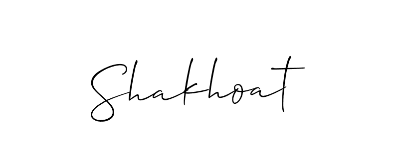 Once you've used our free online signature maker to create your best signature Allison_Script style, it's time to enjoy all of the benefits that Shakhoat name signing documents. Shakhoat signature style 2 images and pictures png