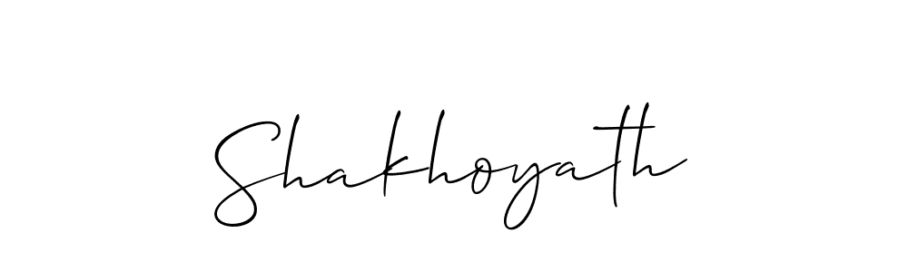 Make a beautiful signature design for name Shakhoyath. Use this online signature maker to create a handwritten signature for free. Shakhoyath signature style 2 images and pictures png