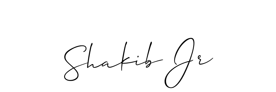 Design your own signature with our free online signature maker. With this signature software, you can create a handwritten (Allison_Script) signature for name Shakib Jr. Shakib Jr signature style 2 images and pictures png