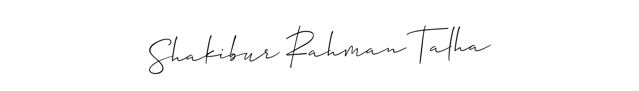 Make a beautiful signature design for name Shakibur Rahman Talha. With this signature (Allison_Script) style, you can create a handwritten signature for free. Shakibur Rahman Talha signature style 2 images and pictures png