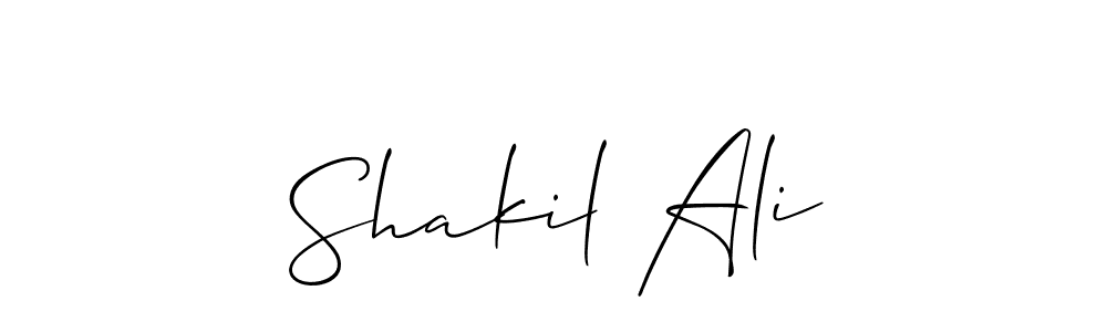 Similarly Allison_Script is the best handwritten signature design. Signature creator online .You can use it as an online autograph creator for name Shakil Ali. Shakil Ali signature style 2 images and pictures png
