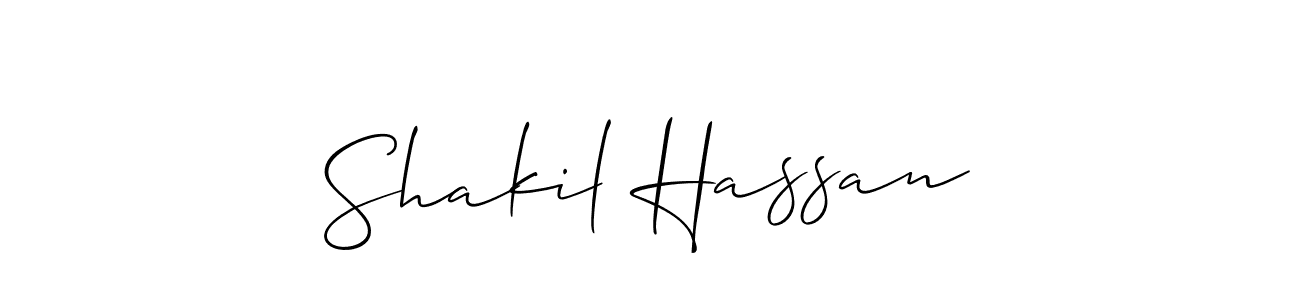 The best way (Allison_Script) to make a short signature is to pick only two or three words in your name. The name Shakil Hassan include a total of six letters. For converting this name. Shakil Hassan signature style 2 images and pictures png