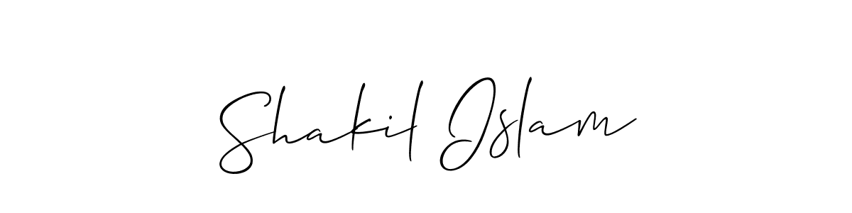 Make a beautiful signature design for name Shakil Islam. With this signature (Allison_Script) style, you can create a handwritten signature for free. Shakil Islam signature style 2 images and pictures png