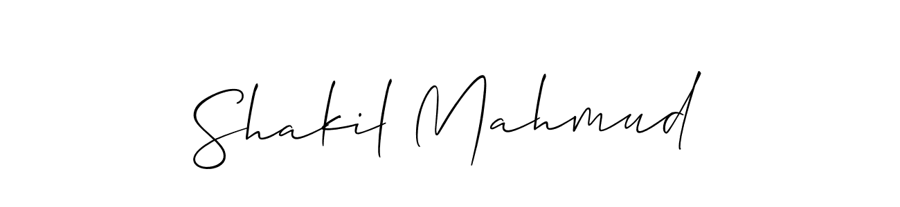 You should practise on your own different ways (Allison_Script) to write your name (Shakil Mahmud) in signature. don't let someone else do it for you. Shakil Mahmud signature style 2 images and pictures png