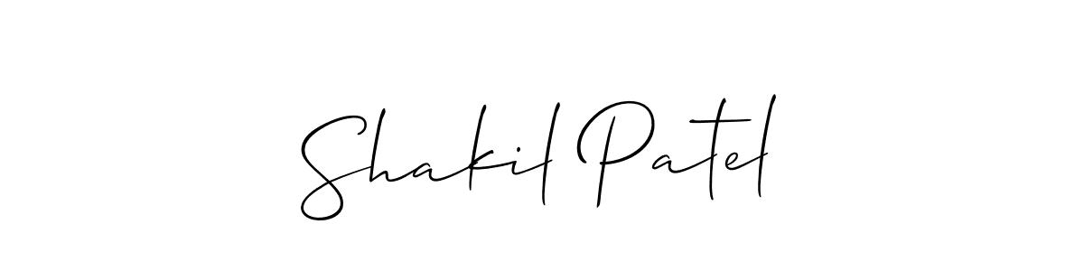 Also You can easily find your signature by using the search form. We will create Shakil Patel name handwritten signature images for you free of cost using Allison_Script sign style. Shakil Patel signature style 2 images and pictures png