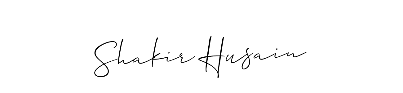 How to make Shakir Husain signature? Allison_Script is a professional autograph style. Create handwritten signature for Shakir Husain name. Shakir Husain signature style 2 images and pictures png