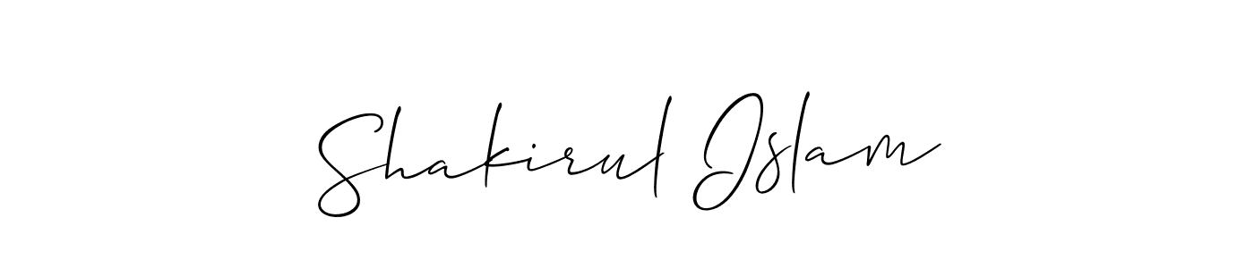 It looks lik you need a new signature style for name Shakirul Islam. Design unique handwritten (Allison_Script) signature with our free signature maker in just a few clicks. Shakirul Islam signature style 2 images and pictures png