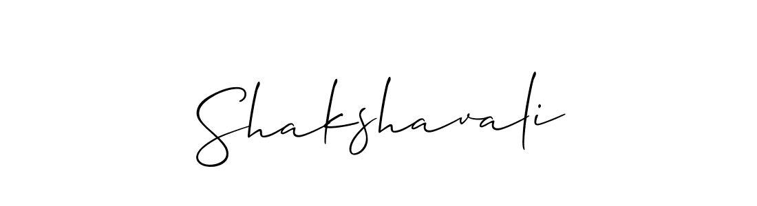 Design your own signature with our free online signature maker. With this signature software, you can create a handwritten (Allison_Script) signature for name Shakshavali. Shakshavali signature style 2 images and pictures png