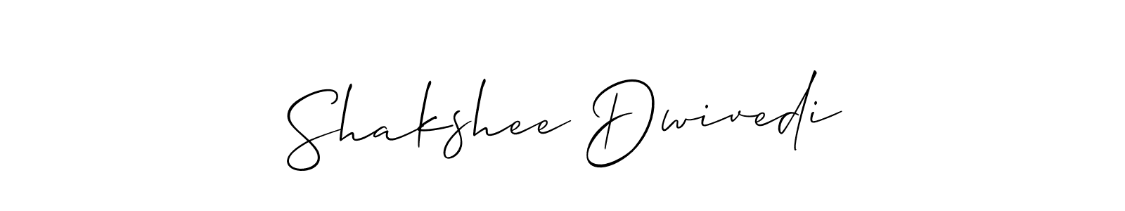 Design your own signature with our free online signature maker. With this signature software, you can create a handwritten (Allison_Script) signature for name Shakshee Dwivedi. Shakshee Dwivedi signature style 2 images and pictures png