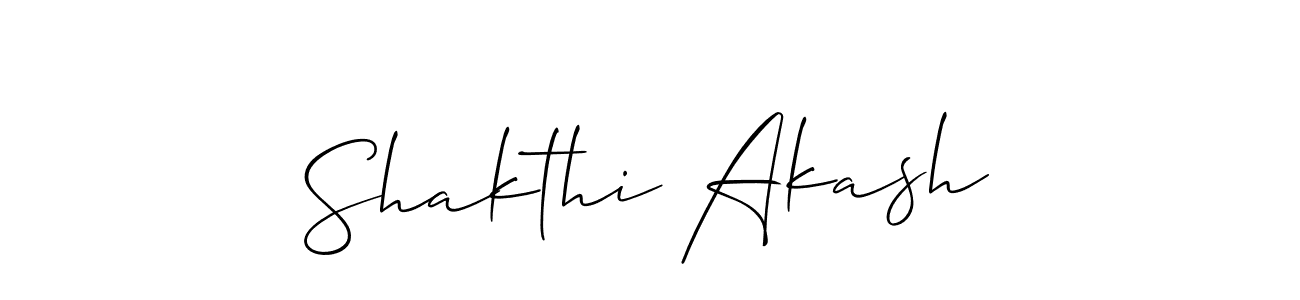 Shakthi Akash stylish signature style. Best Handwritten Sign (Allison_Script) for my name. Handwritten Signature Collection Ideas for my name Shakthi Akash. Shakthi Akash signature style 2 images and pictures png