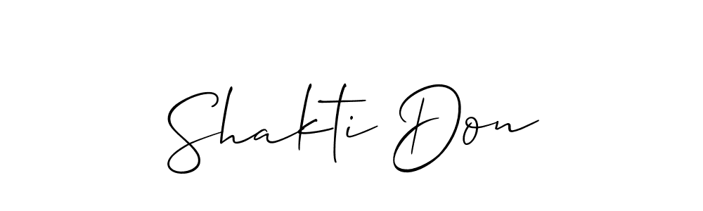 Shakti Don stylish signature style. Best Handwritten Sign (Allison_Script) for my name. Handwritten Signature Collection Ideas for my name Shakti Don. Shakti Don signature style 2 images and pictures png