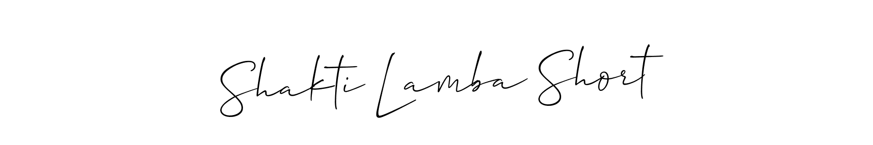 if you are searching for the best signature style for your name Shakti Lamba Short. so please give up your signature search. here we have designed multiple signature styles  using Allison_Script. Shakti Lamba Short signature style 2 images and pictures png