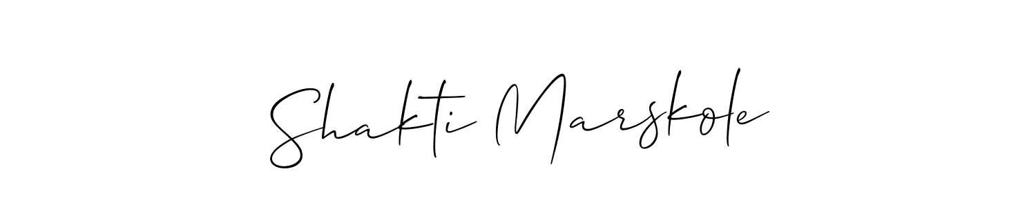 You can use this online signature creator to create a handwritten signature for the name Shakti Marskole. This is the best online autograph maker. Shakti Marskole signature style 2 images and pictures png