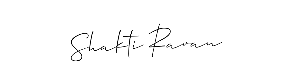 Create a beautiful signature design for name Shakti Ravan. With this signature (Allison_Script) fonts, you can make a handwritten signature for free. Shakti Ravan signature style 2 images and pictures png