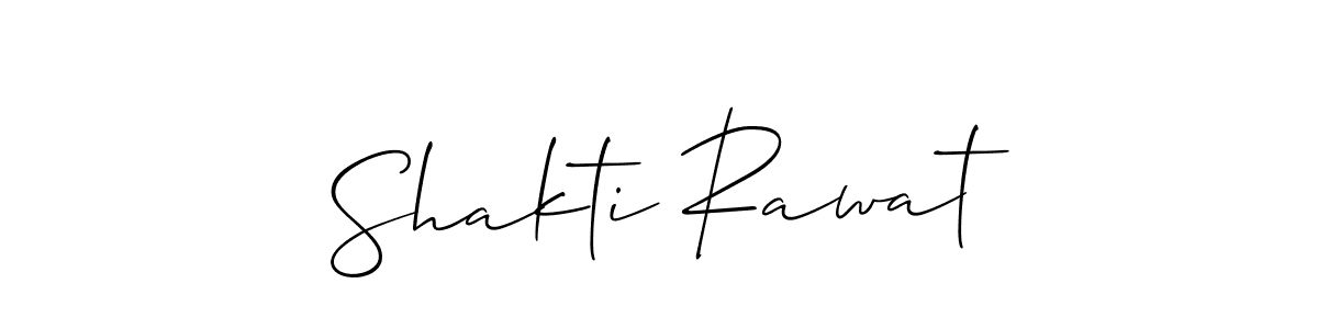 Allison_Script is a professional signature style that is perfect for those who want to add a touch of class to their signature. It is also a great choice for those who want to make their signature more unique. Get Shakti Rawat name to fancy signature for free. Shakti Rawat signature style 2 images and pictures png