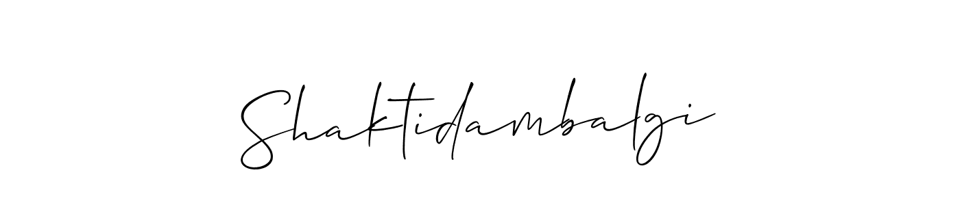 Allison_Script is a professional signature style that is perfect for those who want to add a touch of class to their signature. It is also a great choice for those who want to make their signature more unique. Get Shaktidambalgi name to fancy signature for free. Shaktidambalgi signature style 2 images and pictures png