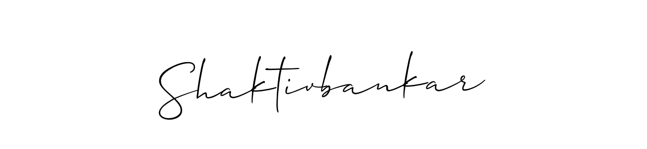 Once you've used our free online signature maker to create your best signature Allison_Script style, it's time to enjoy all of the benefits that Shaktivbankar name signing documents. Shaktivbankar signature style 2 images and pictures png