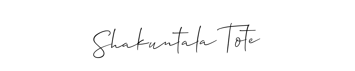 Also You can easily find your signature by using the search form. We will create Shakuntala Tote name handwritten signature images for you free of cost using Allison_Script sign style. Shakuntala Tote signature style 2 images and pictures png