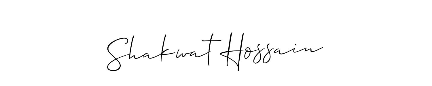 Shakwat Hossain stylish signature style. Best Handwritten Sign (Allison_Script) for my name. Handwritten Signature Collection Ideas for my name Shakwat Hossain. Shakwat Hossain signature style 2 images and pictures png