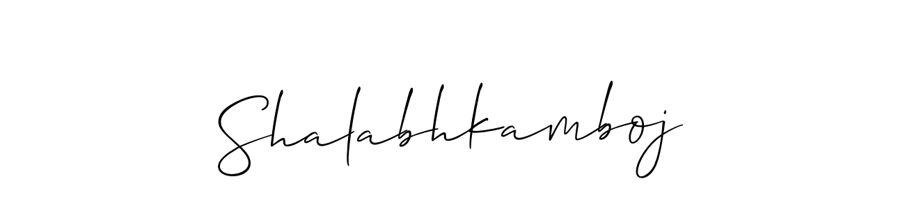 Also we have Shalabhkamboj name is the best signature style. Create professional handwritten signature collection using Allison_Script autograph style. Shalabhkamboj signature style 2 images and pictures png