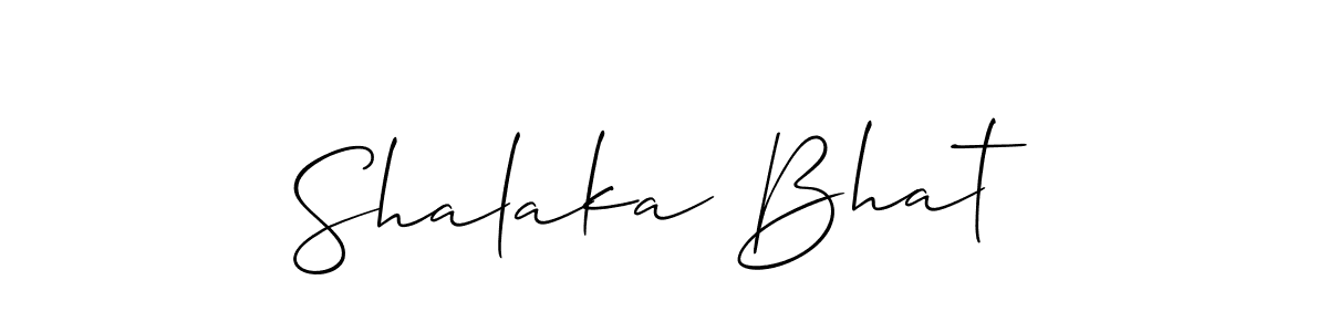 Similarly Allison_Script is the best handwritten signature design. Signature creator online .You can use it as an online autograph creator for name Shalaka Bhat. Shalaka Bhat signature style 2 images and pictures png