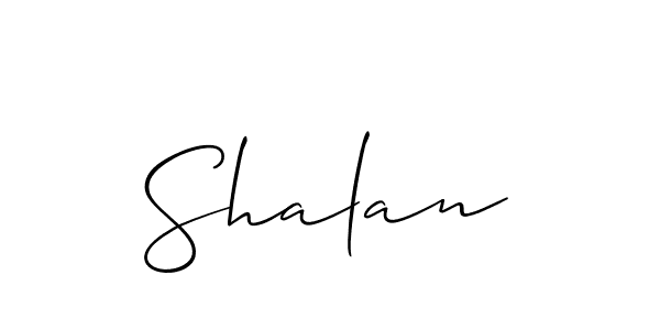 Best and Professional Signature Style for Shalan. Allison_Script Best Signature Style Collection. Shalan signature style 2 images and pictures png