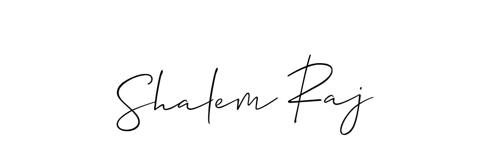 It looks lik you need a new signature style for name Shalem Raj. Design unique handwritten (Allison_Script) signature with our free signature maker in just a few clicks. Shalem Raj signature style 2 images and pictures png