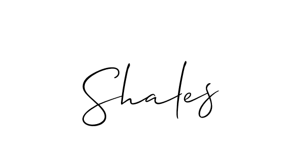 You should practise on your own different ways (Allison_Script) to write your name (Shales) in signature. don't let someone else do it for you. Shales signature style 2 images and pictures png