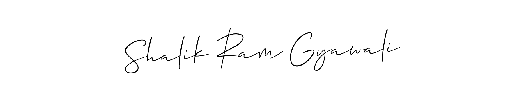 You should practise on your own different ways (Allison_Script) to write your name (Shalik Ram Gyawali) in signature. don't let someone else do it for you. Shalik Ram Gyawali signature style 2 images and pictures png