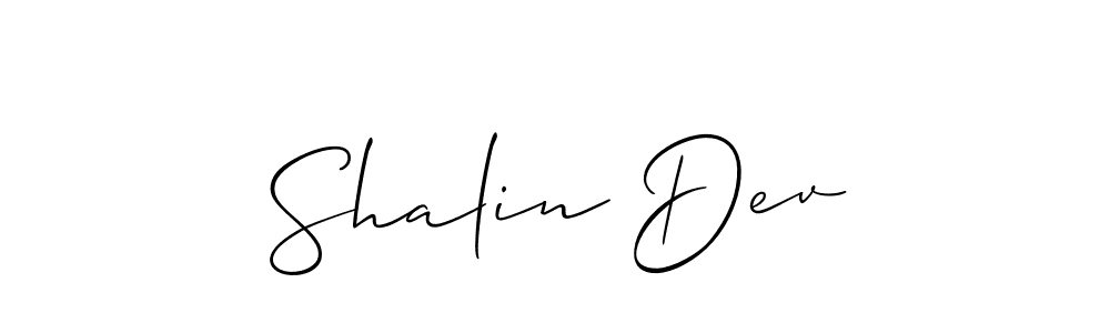 Create a beautiful signature design for name Shalin Dev. With this signature (Allison_Script) fonts, you can make a handwritten signature for free. Shalin Dev signature style 2 images and pictures png