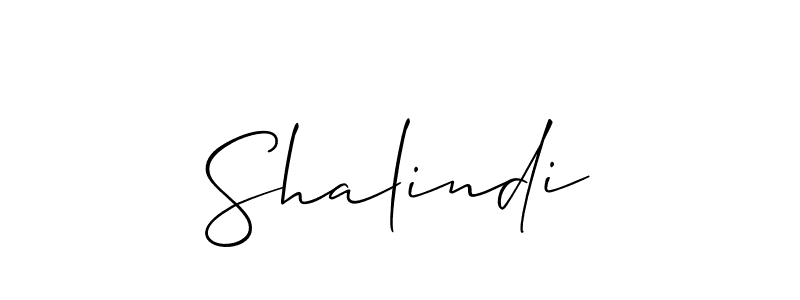 Create a beautiful signature design for name Shalindi. With this signature (Allison_Script) fonts, you can make a handwritten signature for free. Shalindi signature style 2 images and pictures png