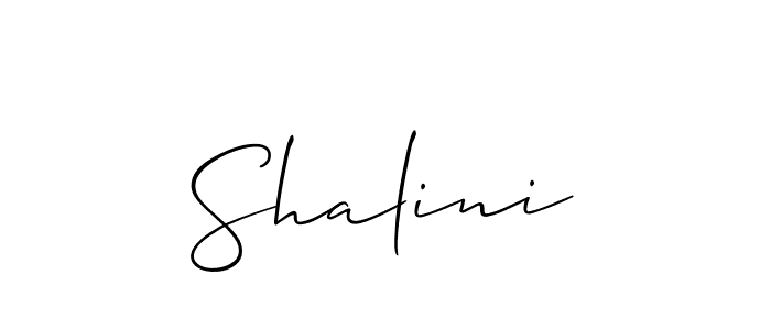 How to make Shalini signature? Allison_Script is a professional autograph style. Create handwritten signature for Shalini name. Shalini signature style 2 images and pictures png