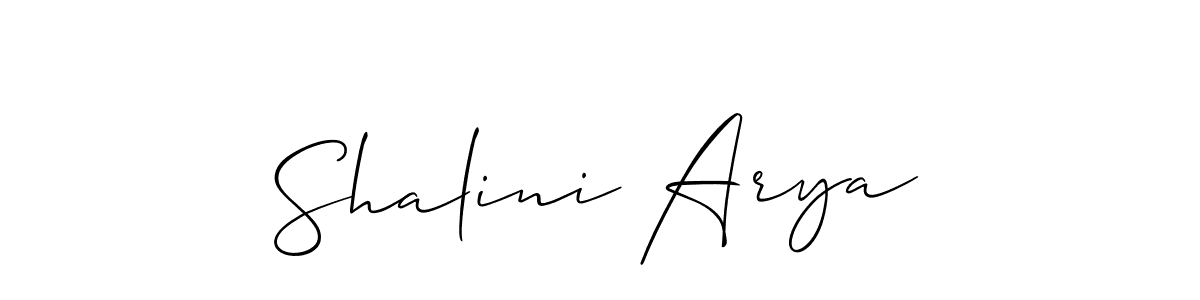 if you are searching for the best signature style for your name Shalini Arya. so please give up your signature search. here we have designed multiple signature styles  using Allison_Script. Shalini Arya signature style 2 images and pictures png