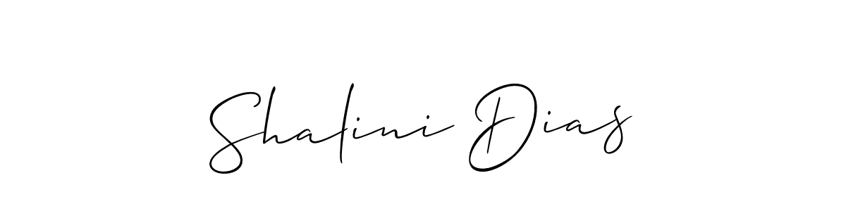 How to make Shalini Dias name signature. Use Allison_Script style for creating short signs online. This is the latest handwritten sign. Shalini Dias signature style 2 images and pictures png