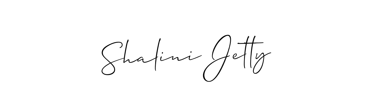 Create a beautiful signature design for name Shalini Jetty. With this signature (Allison_Script) fonts, you can make a handwritten signature for free. Shalini Jetty signature style 2 images and pictures png