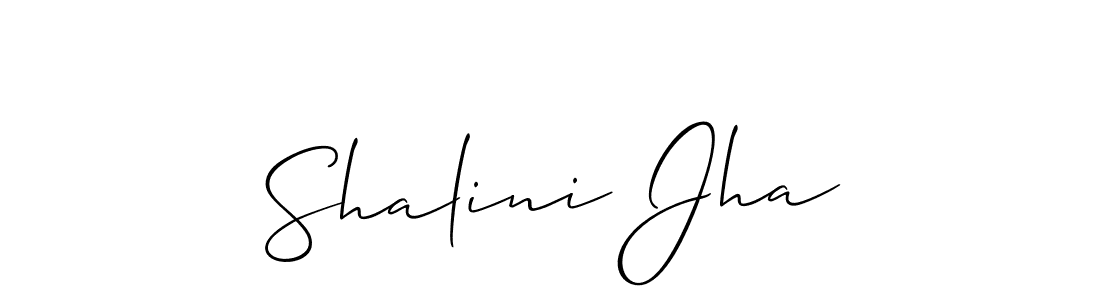 Use a signature maker to create a handwritten signature online. With this signature software, you can design (Allison_Script) your own signature for name Shalini Jha. Shalini Jha signature style 2 images and pictures png
