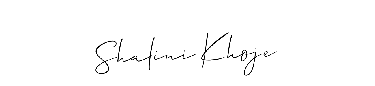 Also You can easily find your signature by using the search form. We will create Shalini Khoje name handwritten signature images for you free of cost using Allison_Script sign style. Shalini Khoje signature style 2 images and pictures png