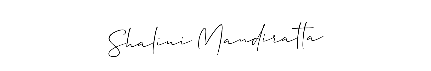if you are searching for the best signature style for your name Shalini Mandiratta. so please give up your signature search. here we have designed multiple signature styles  using Allison_Script. Shalini Mandiratta signature style 2 images and pictures png